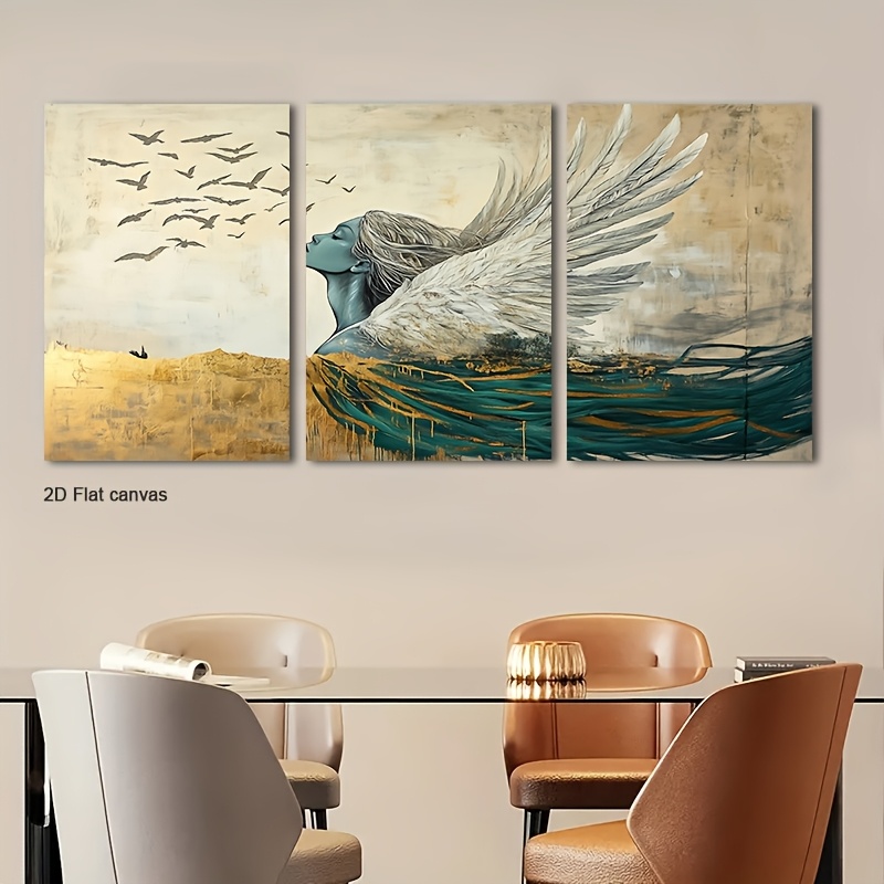 Canvas Wrap Ready - لوحة قماشية بدون إطار 3 قطع: